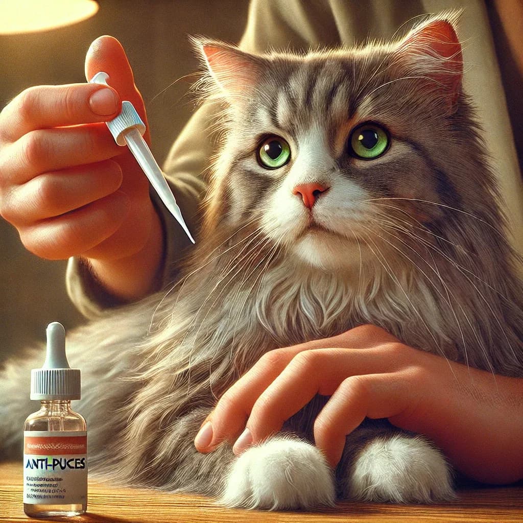 Intoxication chat produit anti puce