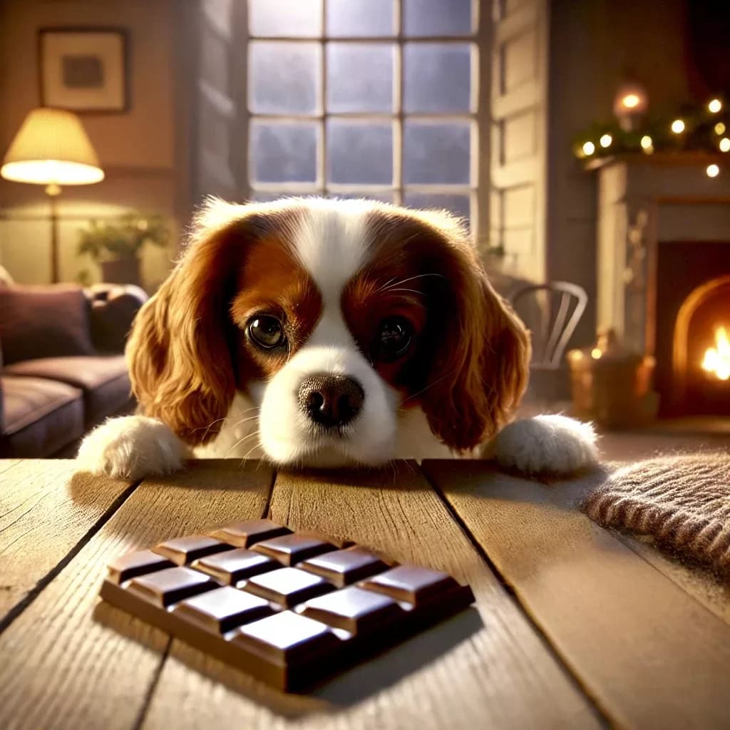 Mon chien a mange du chocolat